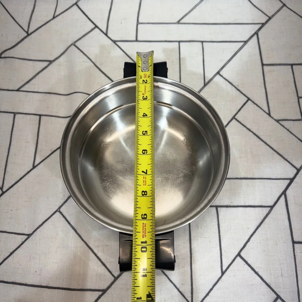 Saladmaster Double Boiler Insert 8 Inch Silver Stainless Steel Cookware